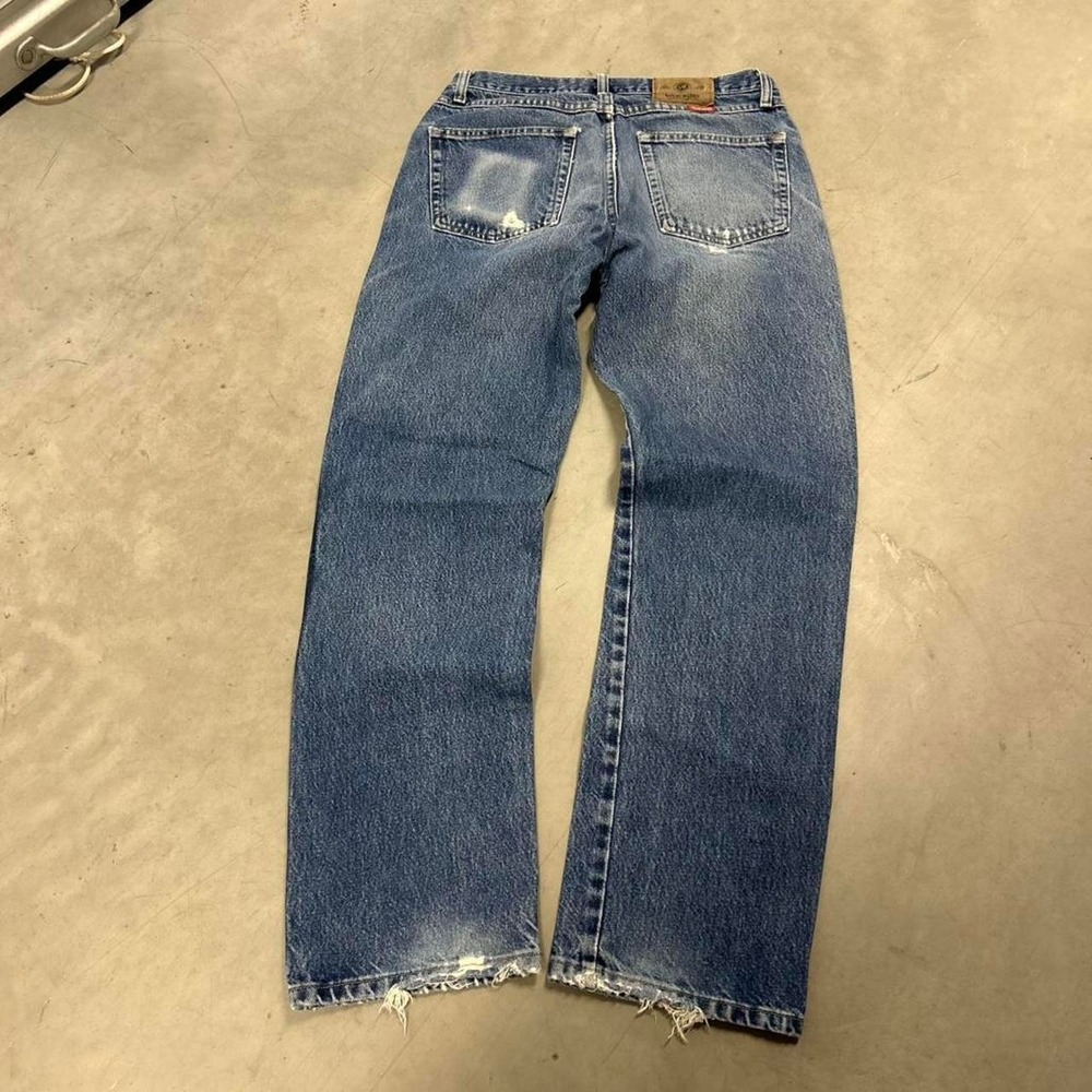 Y2K Grunge‎ Style Dark Wash Wide Leg Jeans